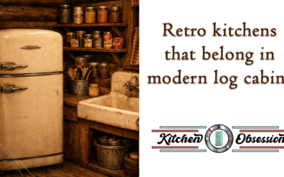 Retro Kitchens That Belong in Modern Log Cabins