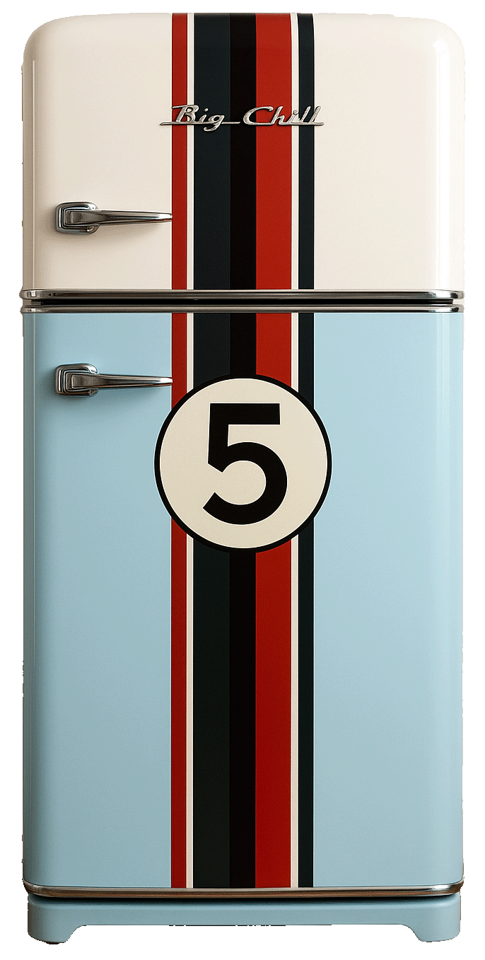 wrapped refrigerators by Kitchen Obsession