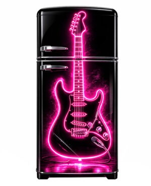guitar wrapped refrigerator