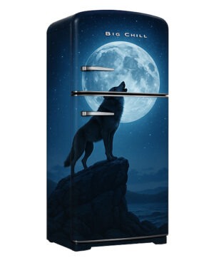 wolf wrapped refrigerator