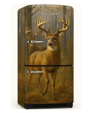 Buck wrapped refrigerator