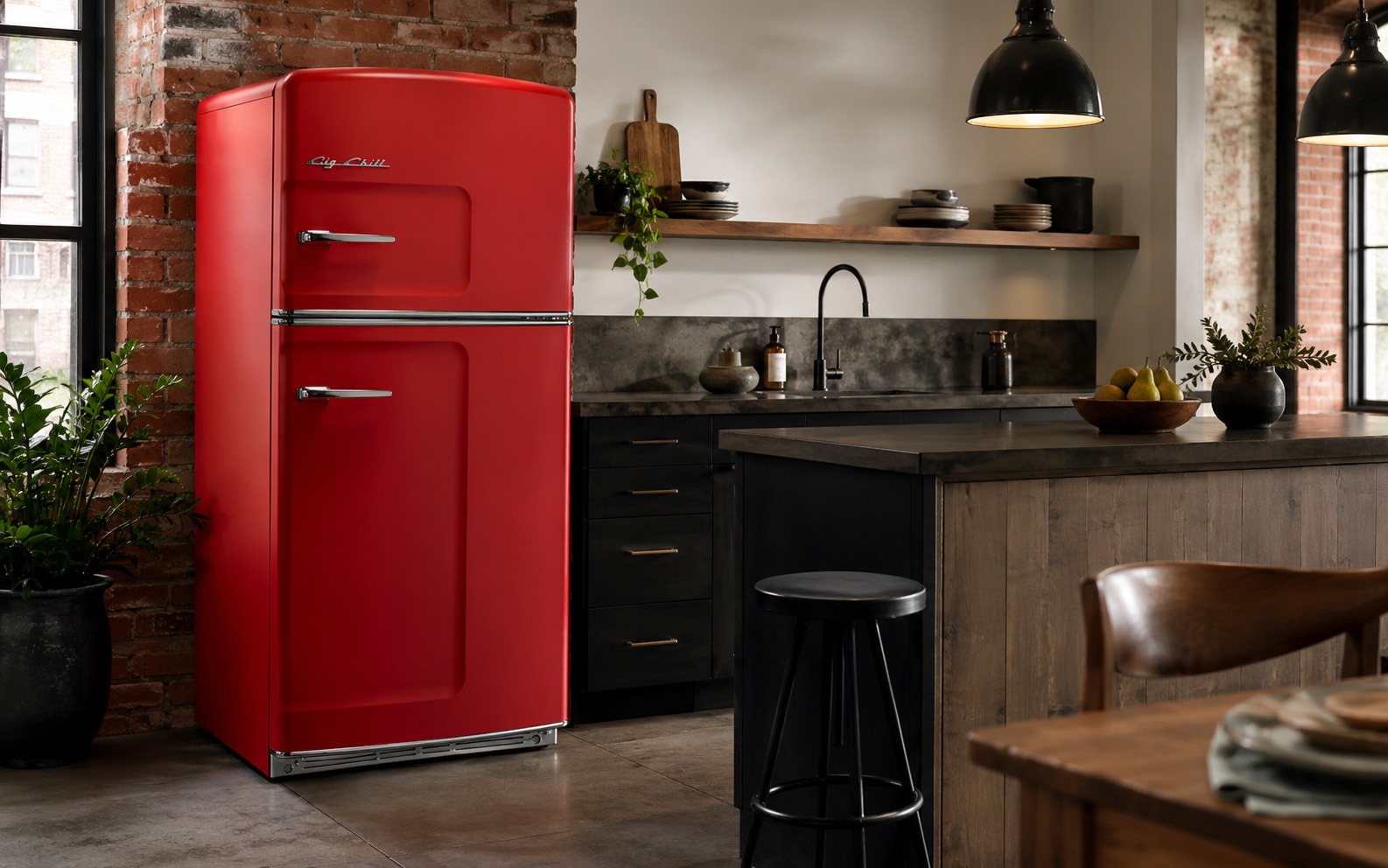 Cherry Red Big Chill Product in home