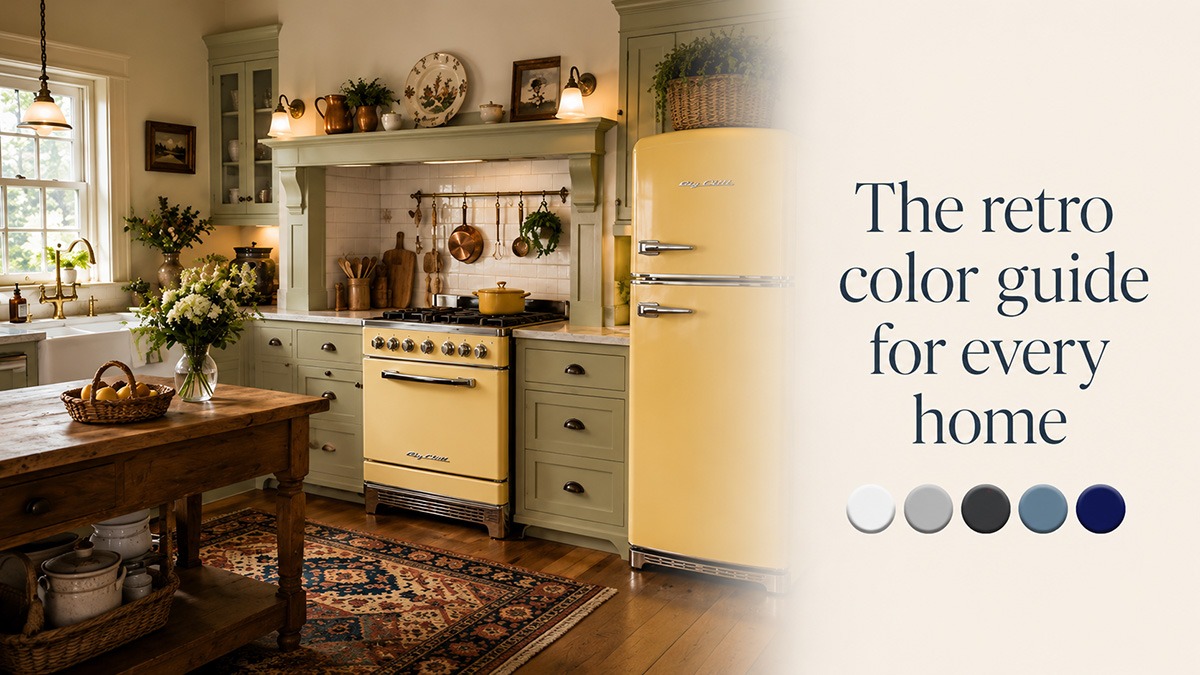 retro kitchen design Color guide