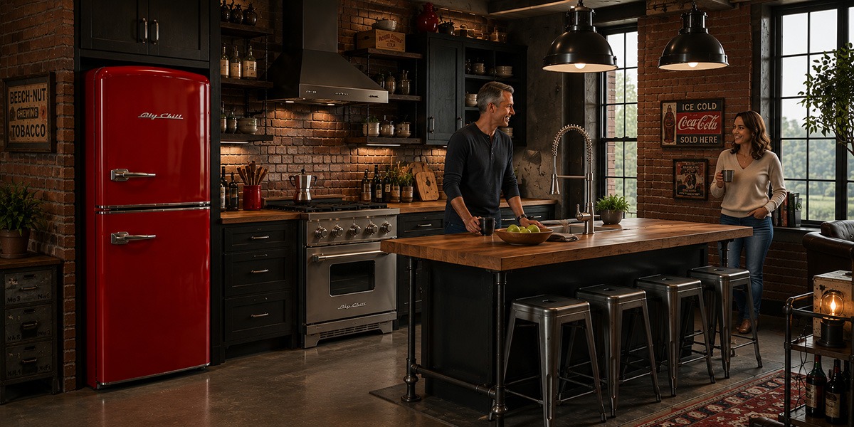 Loft home with Big Chill appliances