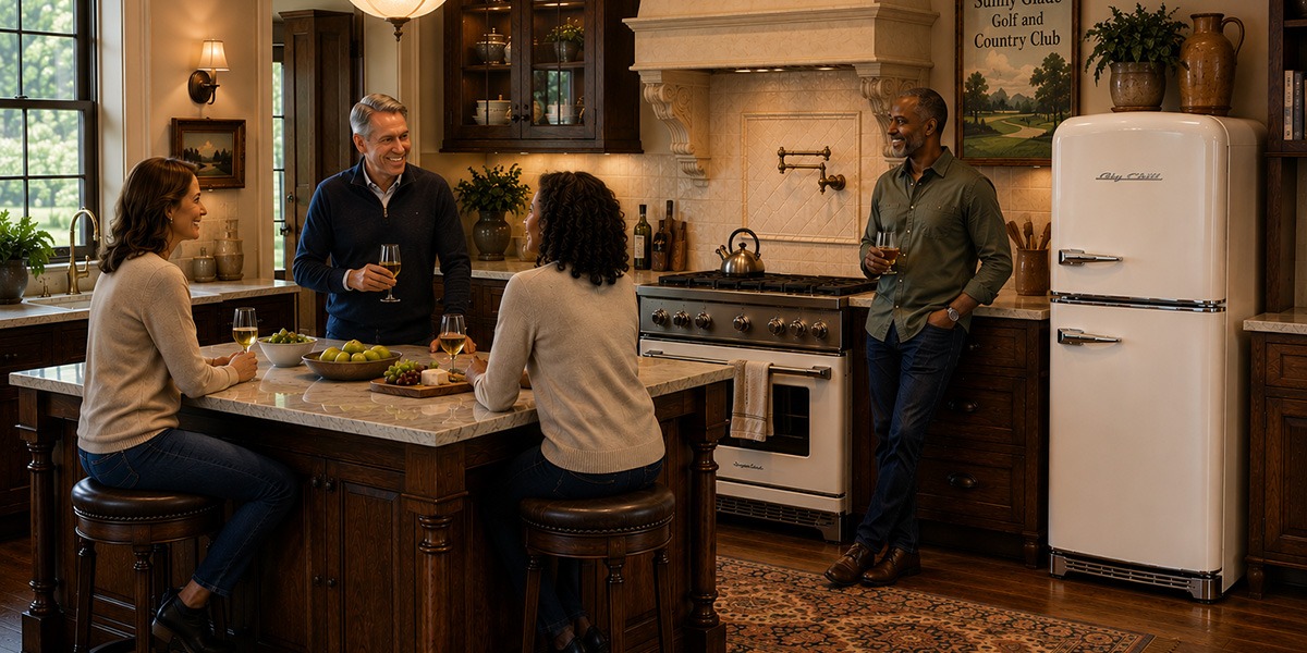 Traditional home with Big Chill appliances