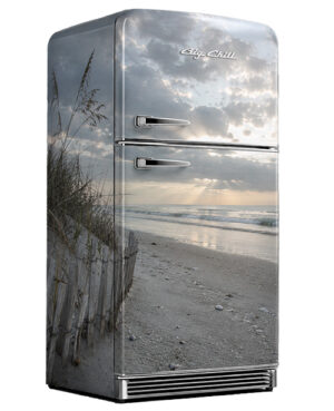 Ocean Beach Wrapped Refrigerator
