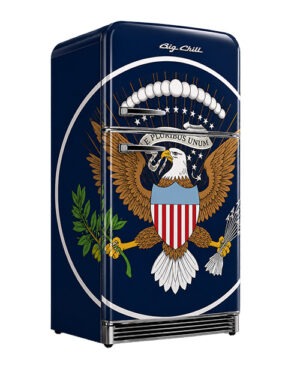 E Pluribus Unum Wrapped Refrigerator