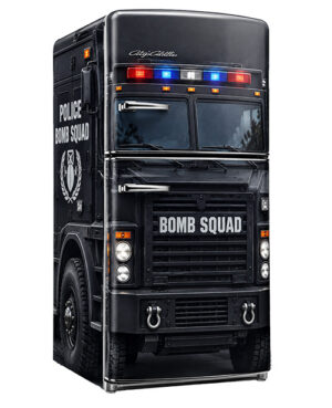 Police Bomb Squad Truck Wrapped Refrigerator
