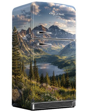 Rocky Mountains Wrapped Refrigerator